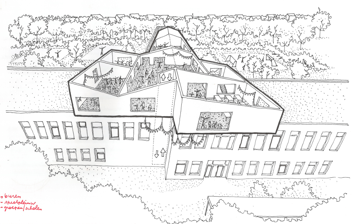 Schets peter school dakunit