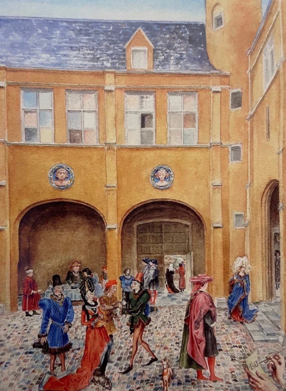 Hof bladelin historisch medici kleur