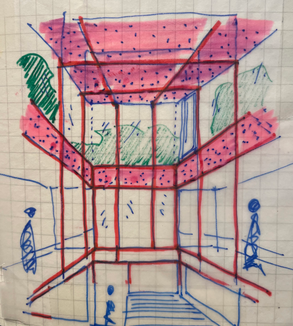 Schets licht zwart huis 3